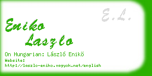 eniko laszlo business card